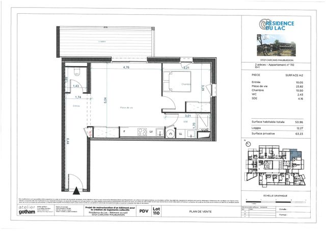 Appartement T2 à vendre - 2 pièces - 50.96 m2 - CARCANS - 33 - AQUITAINE - Century 21 Agence Biran Appartement T2 à vendre - 2 pièces - 50.96 m2 - CARCANS - 33 - AQUITAINE - Century 21 Agence Biran