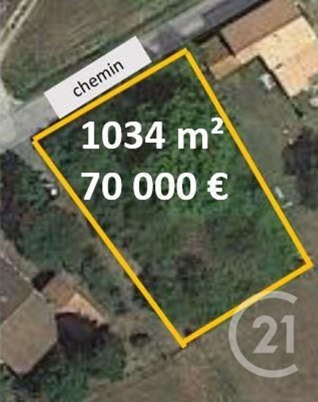 terrain à vendre - 1034.0 m2 - LESPARRE MEDOC - 33 - AQUITAINE - Century 21 Agence Biran